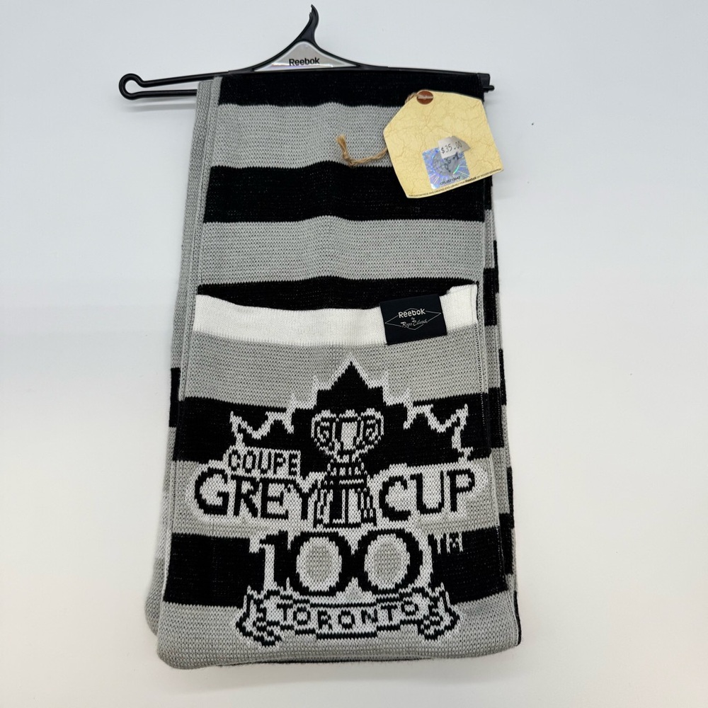 Reebok CFL Grey Cup 100 Toronto 2012 Commemorative Scarf